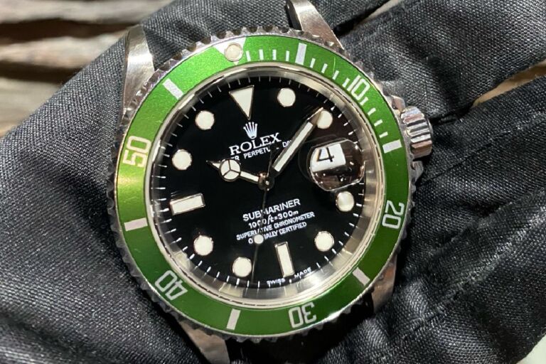 ROLEX/ ロレックス グリーンサブマリーナRef.16610LVのFLAT4ベゼル